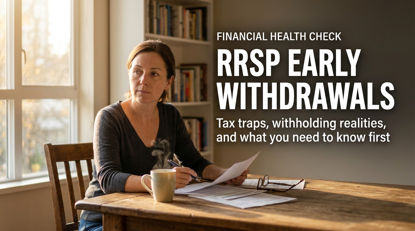 RRSP Early Withdrawals: Tax Traps, Withholding Realities, and Why It Triggers a Financial Health Check
