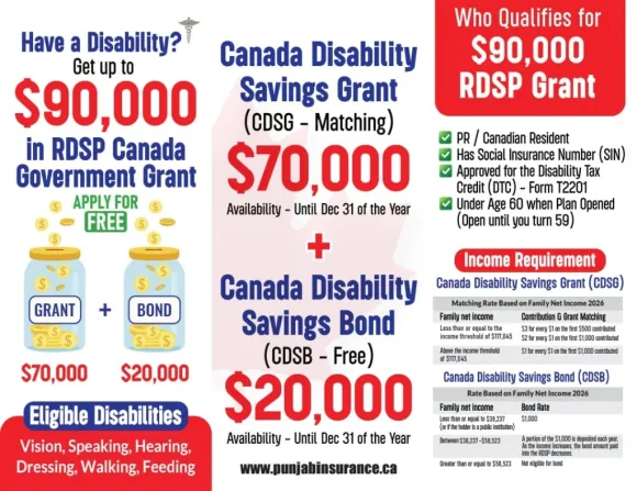 RDSP Canada Government Grant Promotion